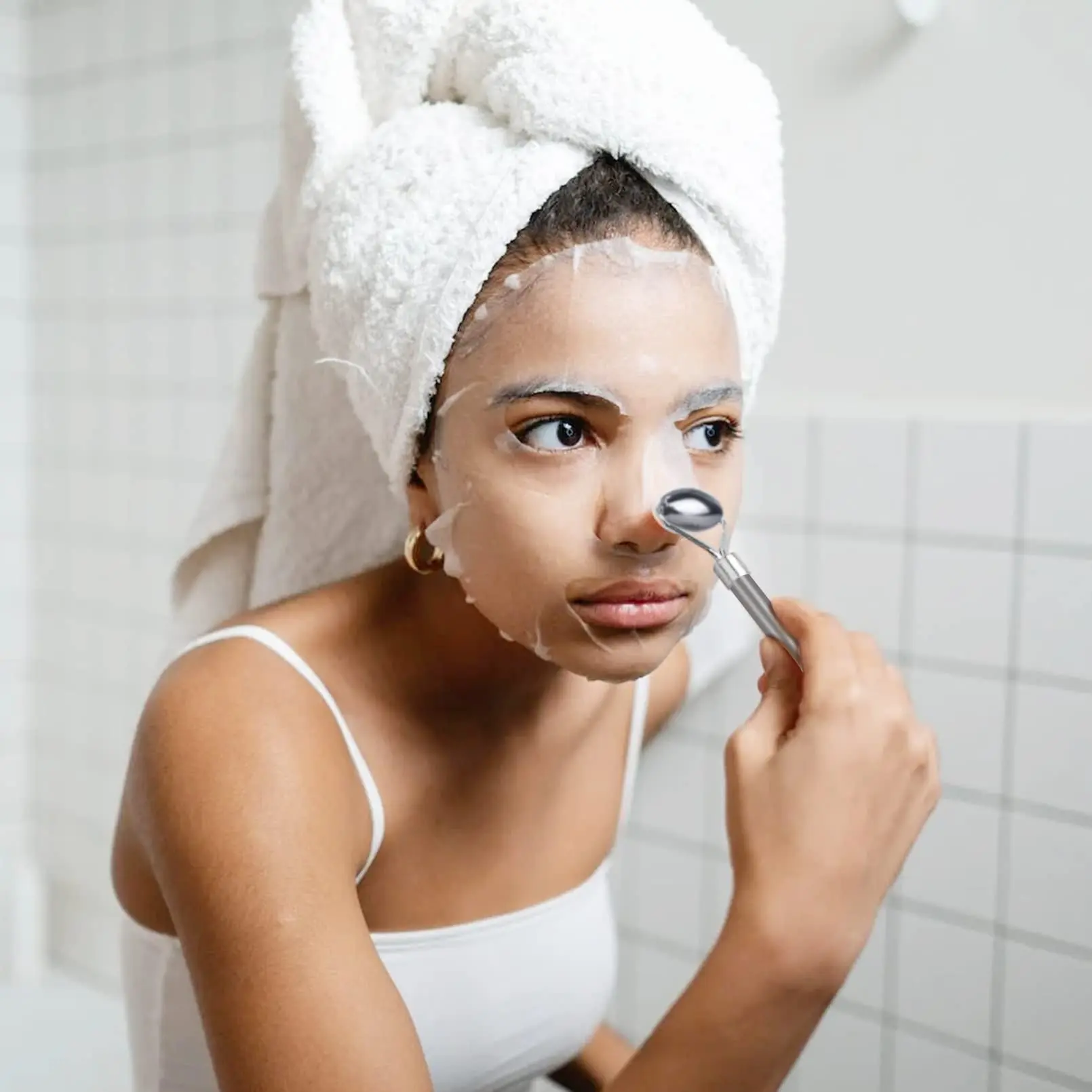 stainless steel facial roller & gua sha set – cooling massage duo for lymphatic drainage, sculpting & relaxation stainless steel facial roller & gua sha set – cooling massage duo for lymphatic drainage, sculpting & relaxation