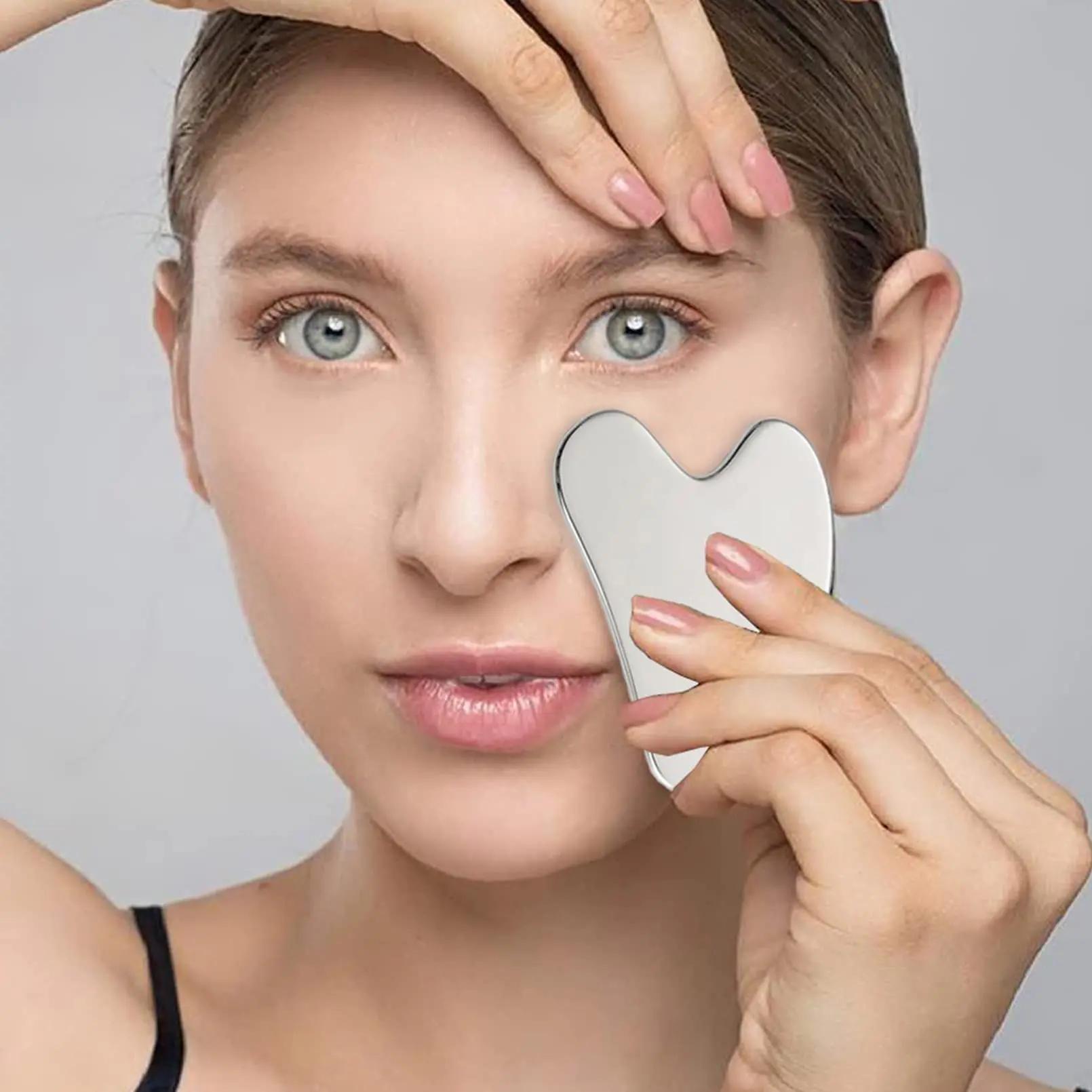 stainless steel facial roller & gua sha set – cooling massage duo for lymphatic drainage, sculpting & relaxation stainless steel facial roller & gua sha set – cooling massage duo for lymphatic drainage, sculpting & relaxation